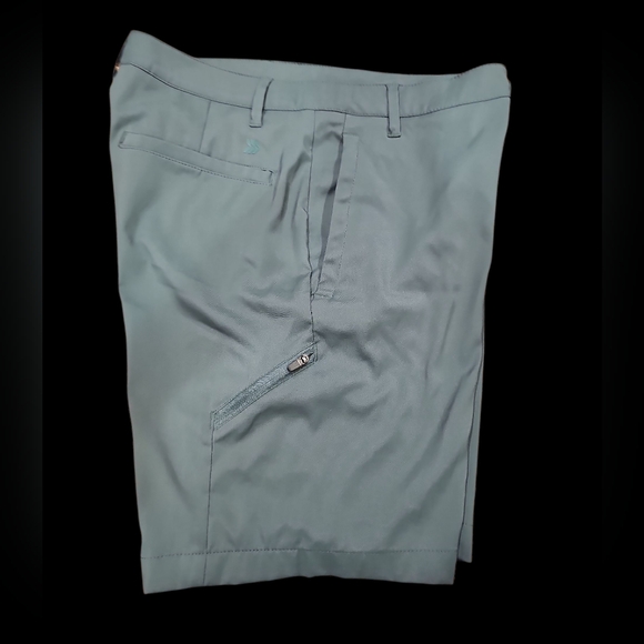 All in Motion Olive Green Flat Front Shorts - Picture 5 of 6